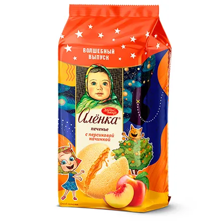 Печенье Аленка сдобное с персиковой начинкой 115г