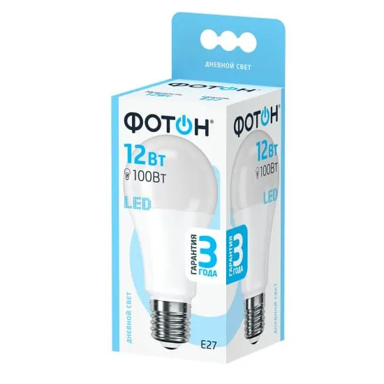 Лампа Фотон LED A60 12W E27 4000
