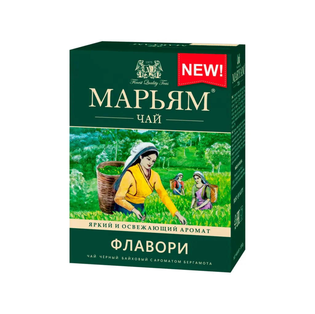 Чай черный Марьям Флавори с ароматом бергамота байховый 100г