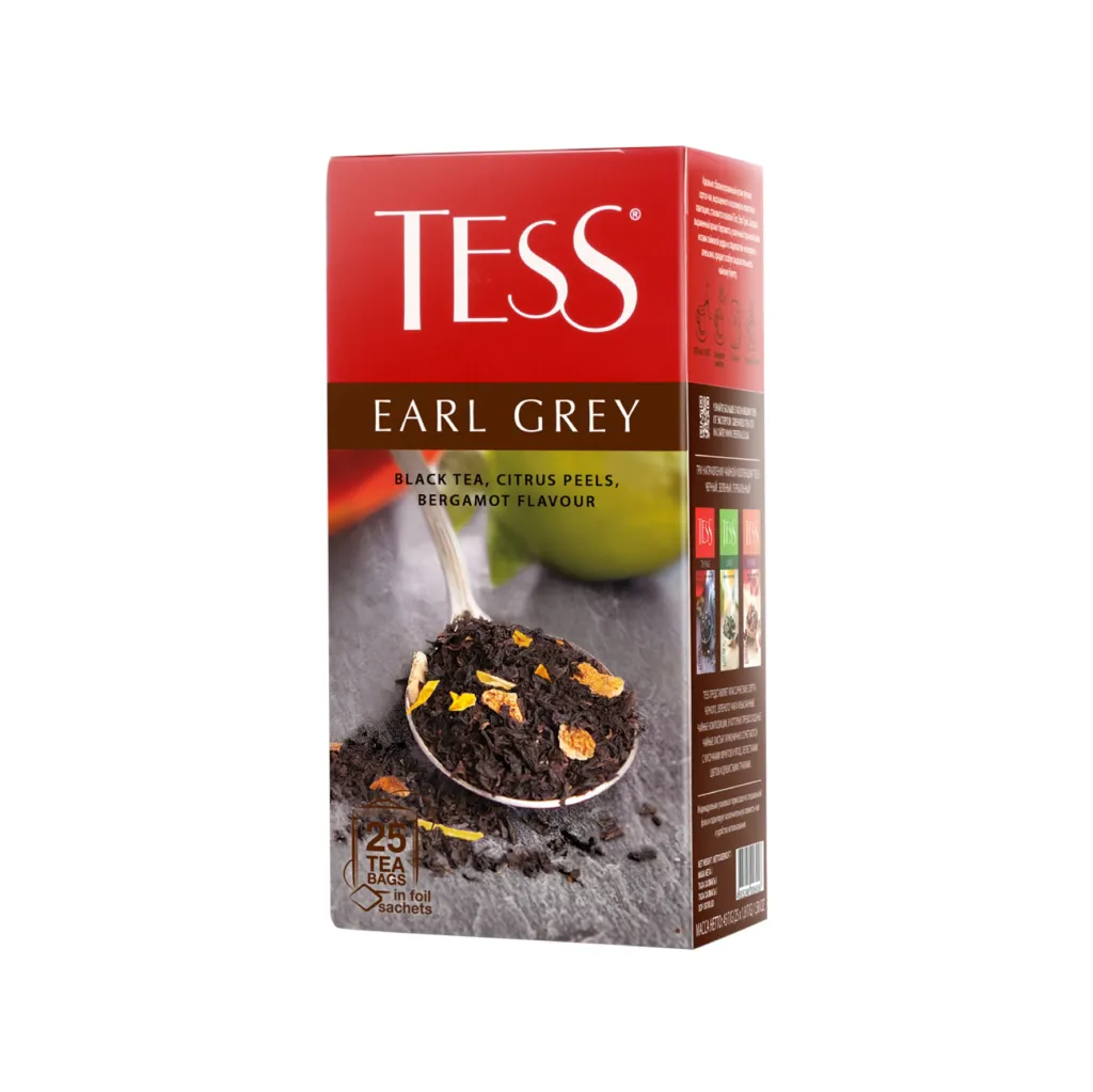 Чай черный Tess Эрл Грей, 25 пак.