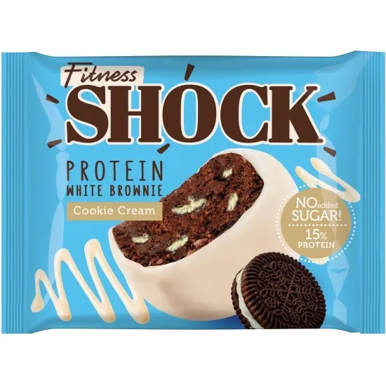 Бисквит глазированный FitnesShock Брауни с ароматом печенья 50г