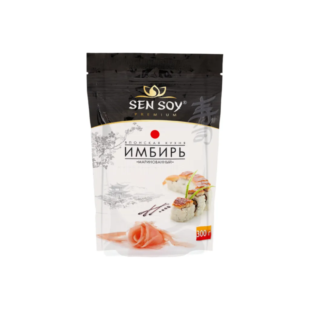 Имбирь Sen Soy маринованный розовый, 300 г