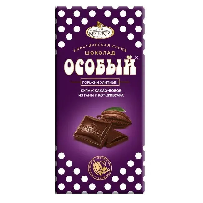 Шоколад Особый горький элитный 85г