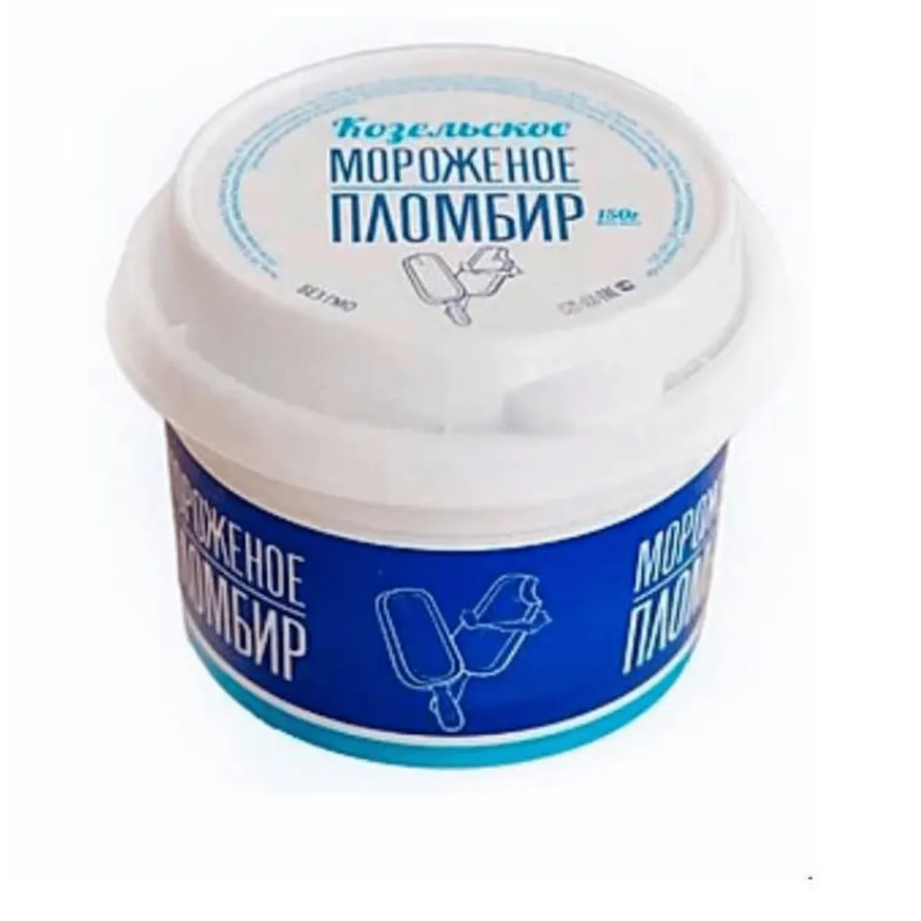Мороженое Козельское пломбир Ванильный пл/ст 150 г