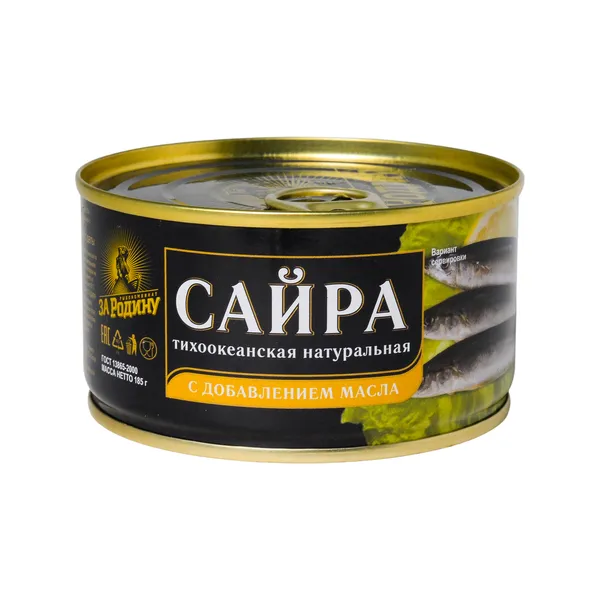 Сайра За Родину тихоокеан ндм ж/б  ключ 185 г