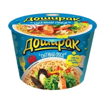 Лапша Доширак Сытный обед со вкусом Морепродуктов 110г