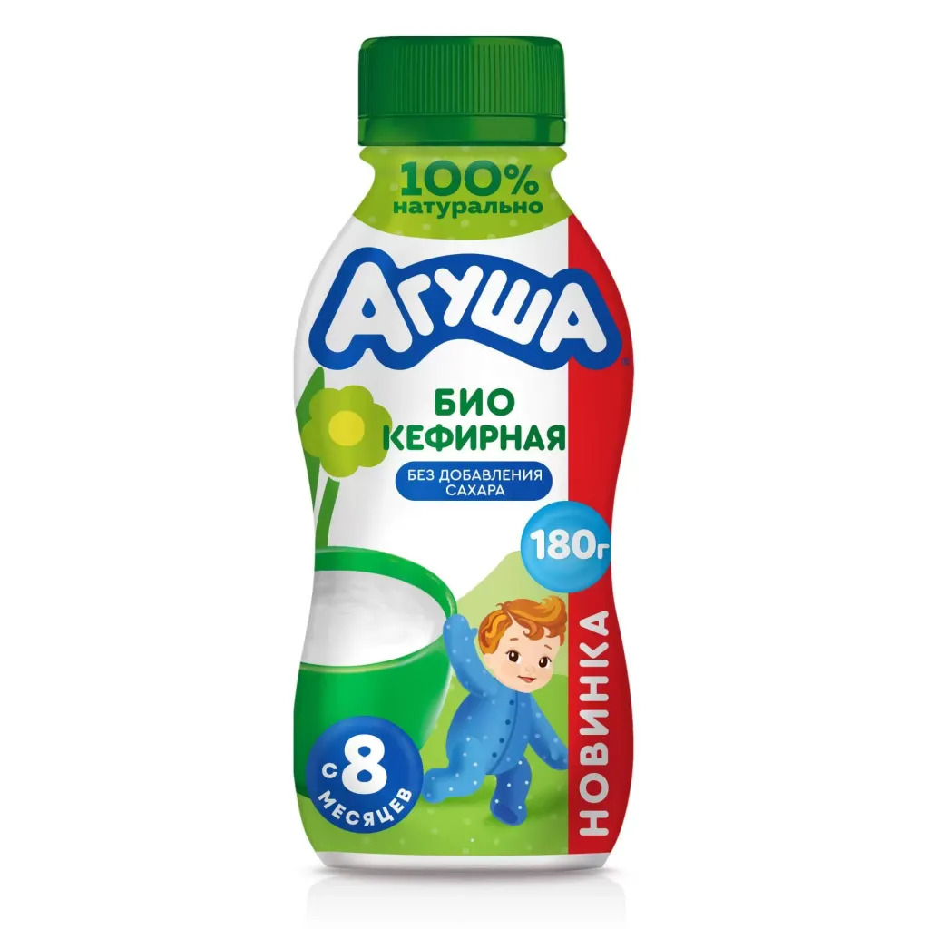 Биокефир Агуша 3,1% 180мл