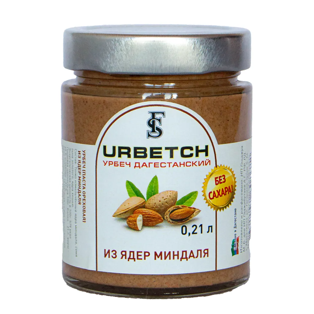 Урбеч без сахара Farsow Миндаль 300г