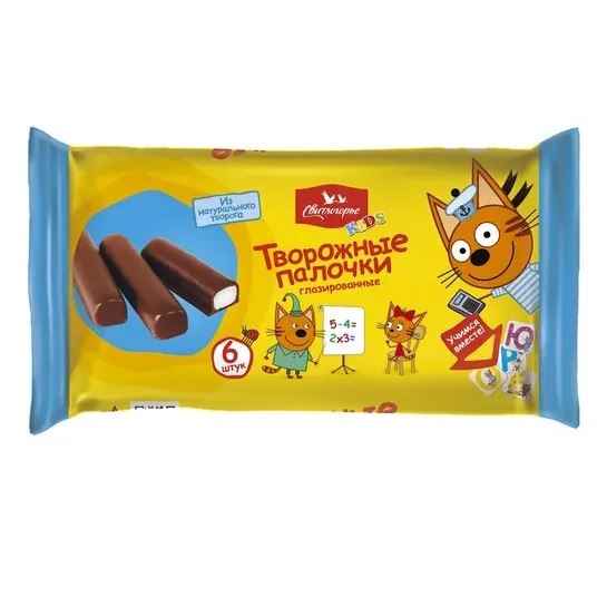 Сырки творожные Три Кота ваниль в виде палочек 16% 6шт 180г