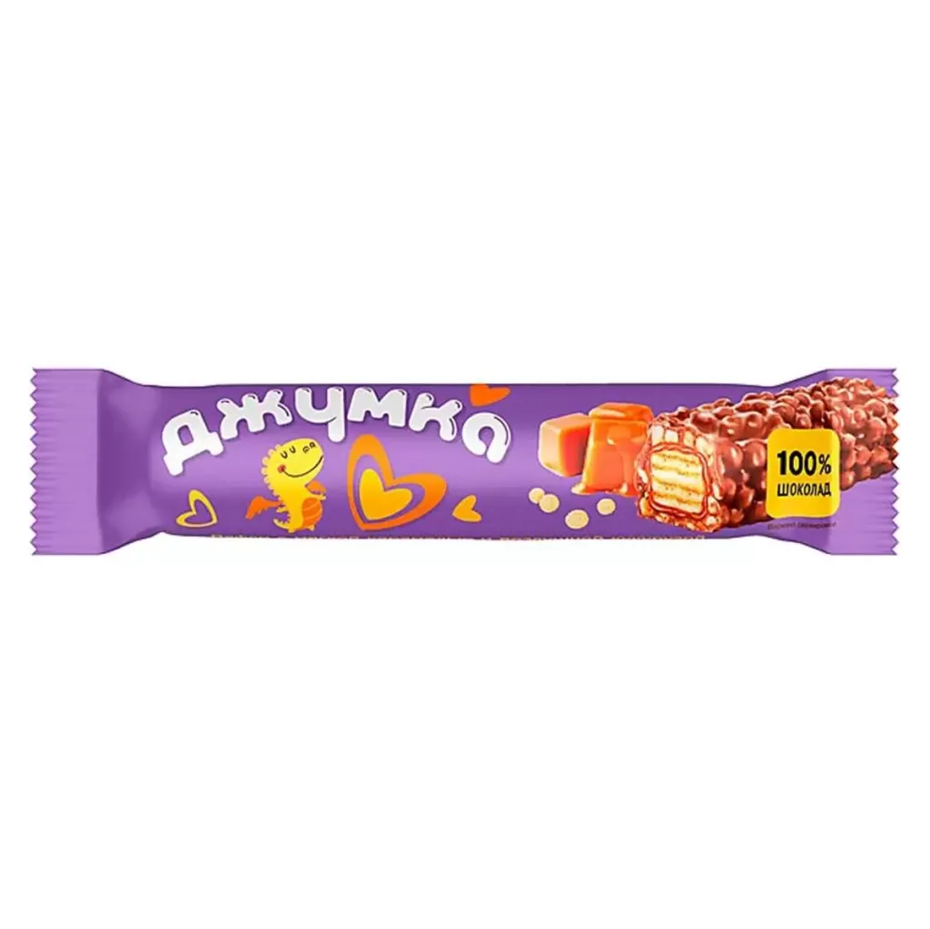 Батончик Джумка с мягк карамелью и возд рисом  Яшкино 37г
