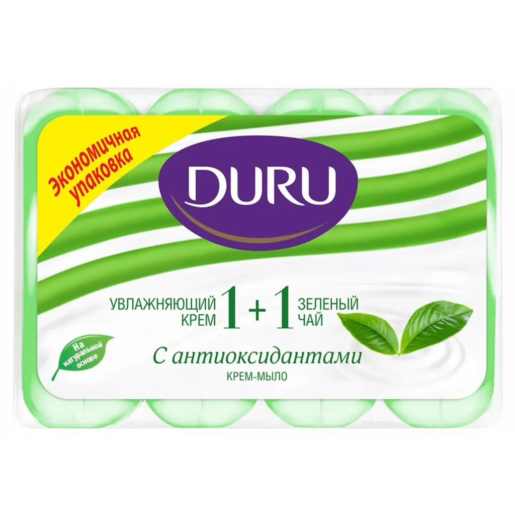 Мыло Duru 1+1 Зеленый чай 90г