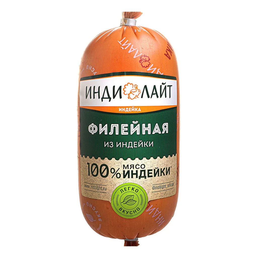 Колбаса Индилайт Филейная из индейки охл п/о 400г