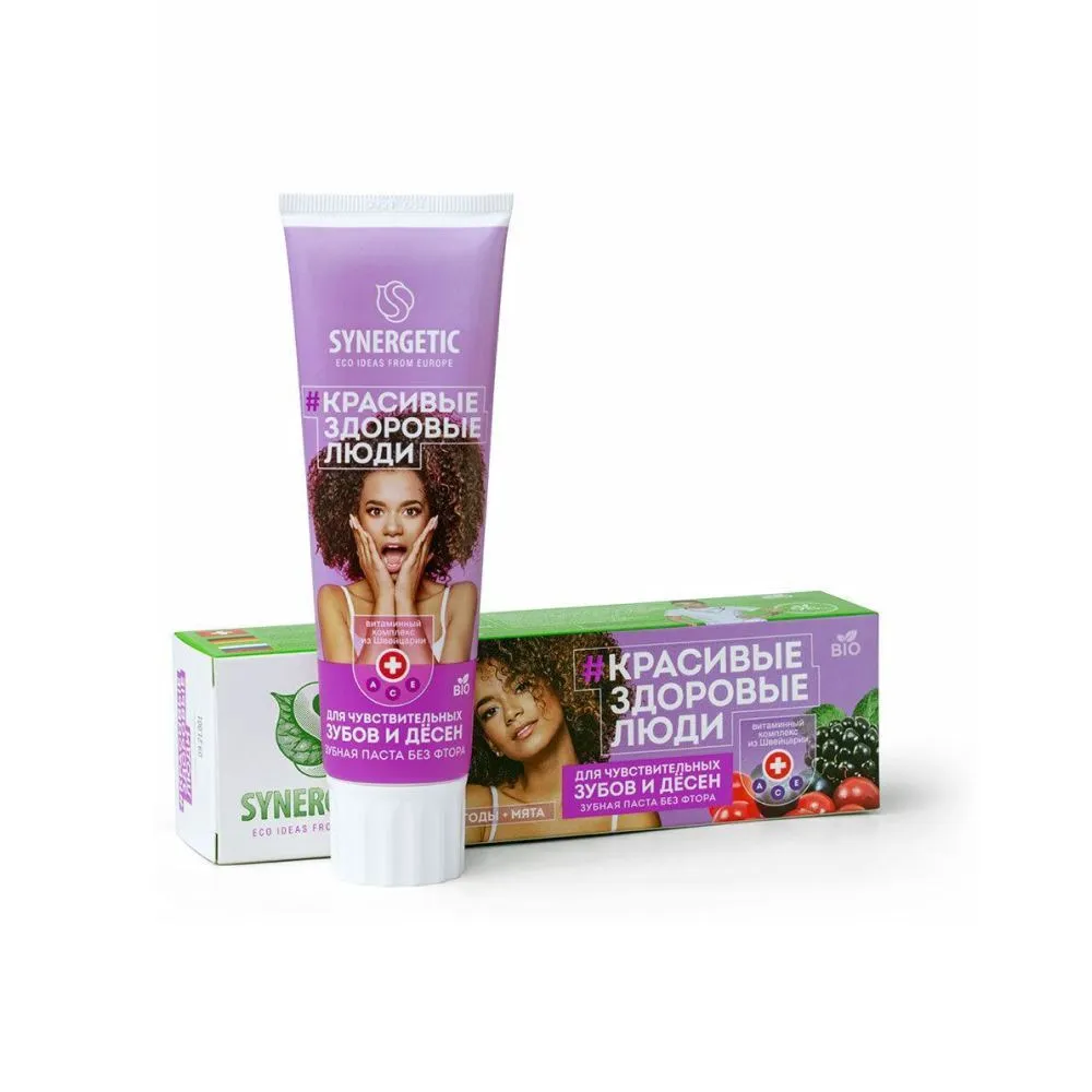Зубная паста Synergetic для чувствит зубов и десен 100 г