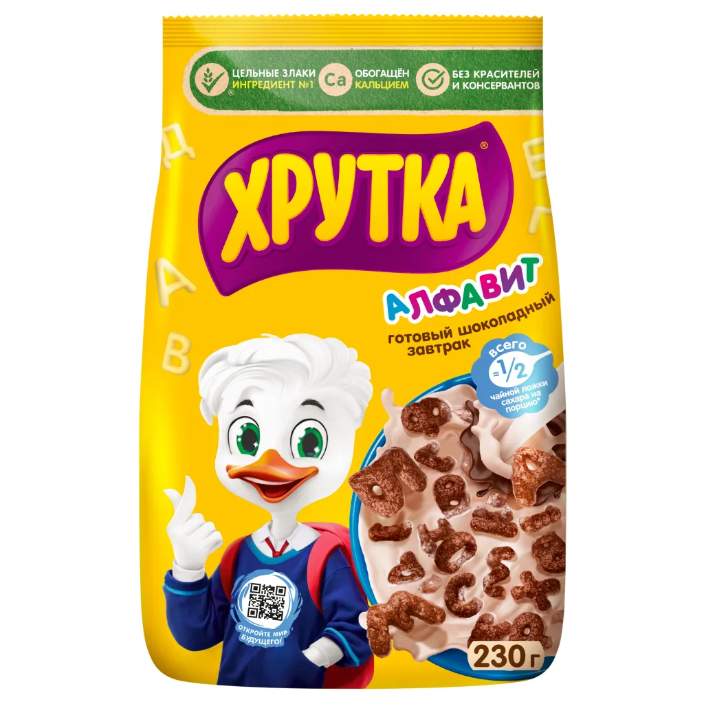 Готовый завтрак Хрутка Алфавит пакет 230г