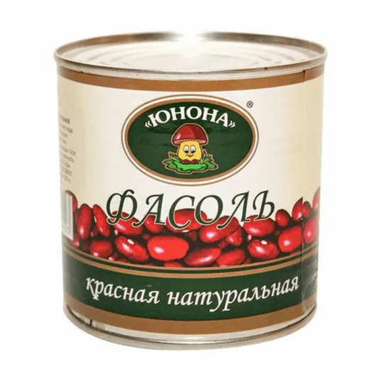 Фасоль Юнона красная нат ж/б кольцо 420г
