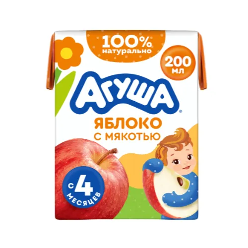 Нектар Агуша 200мл Яблоко с мякотью