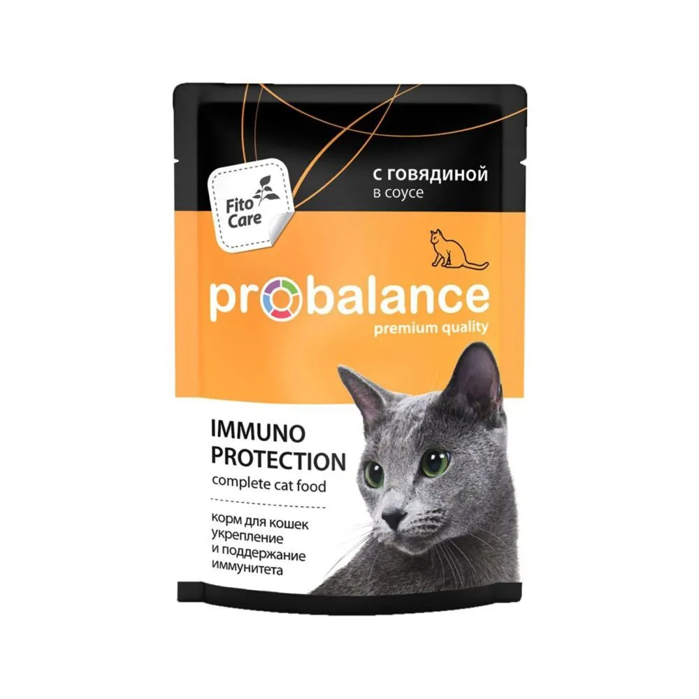 Корм ProBalance Protection с говядиной в соусе 85 г