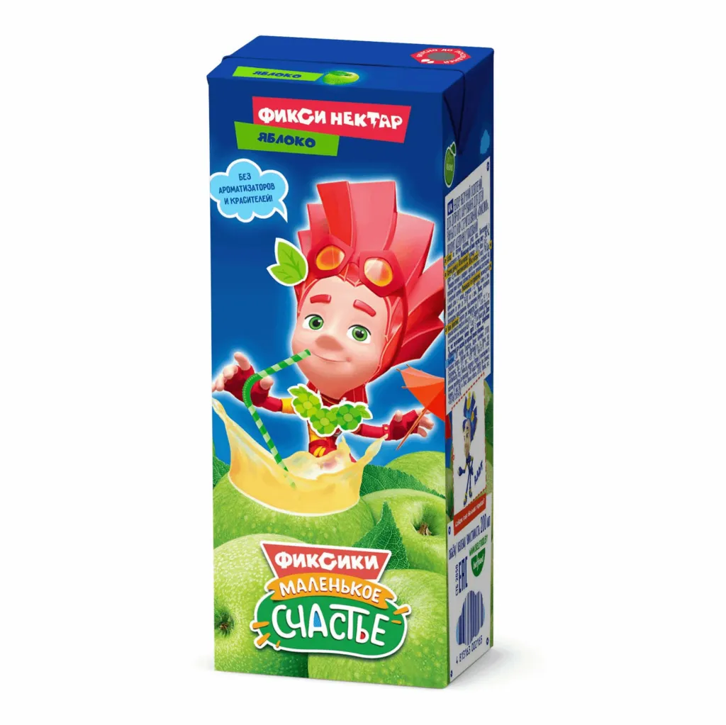 Нектар Маленькое Счастье Фиксики Фрути Яблоко 0,2л