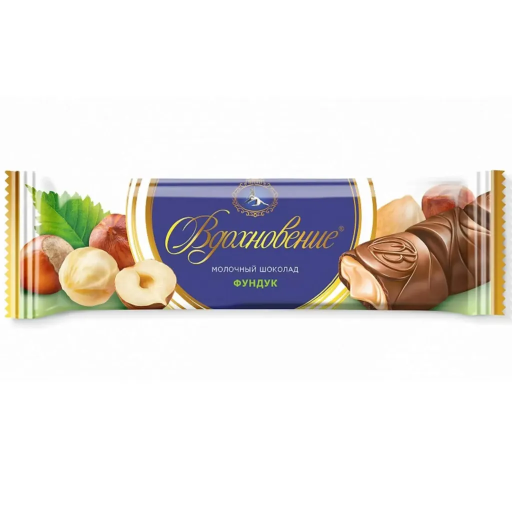 Шоколад Вдохновение молочный с начин фундук 40г