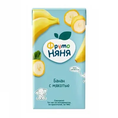 Нектар ФрутоНяня 500мл с мякотью банан