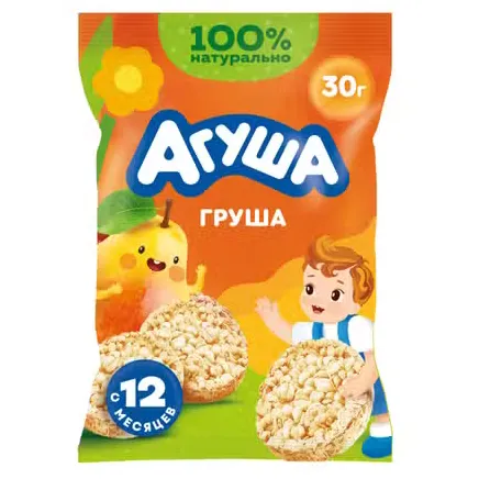 Хлебцы Агуша рисовые Груша 30г