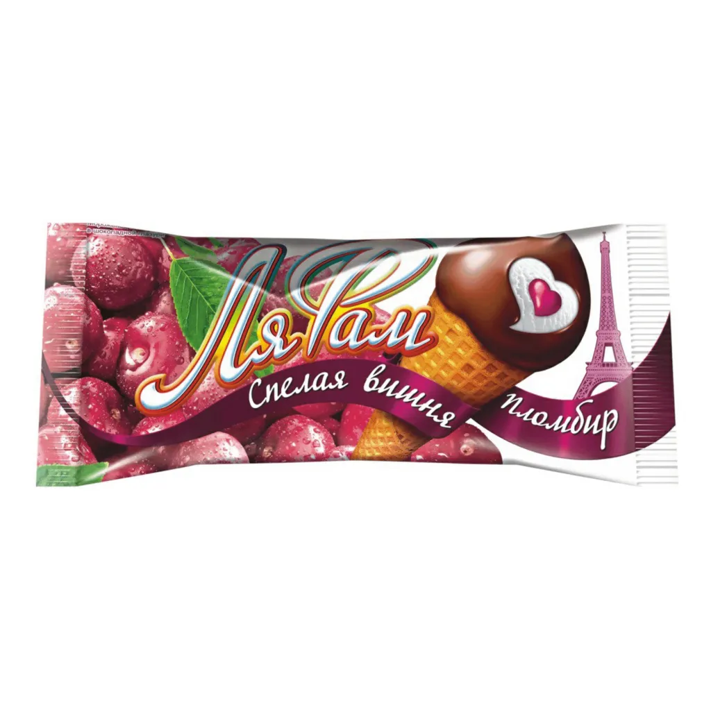 Мороженое Ля фам вишня рожок 70г