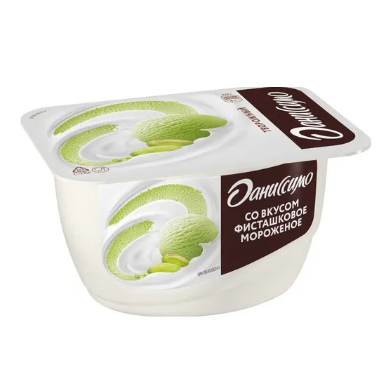 Творожок Даниссимо Фисташковое мороженое 130г