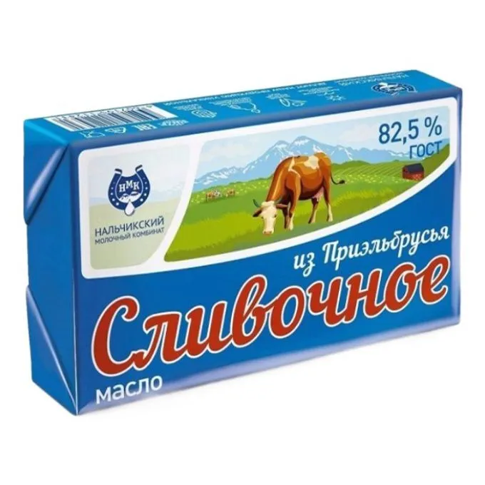 Масло сливочное Приэльбрусье 82.5% 330г