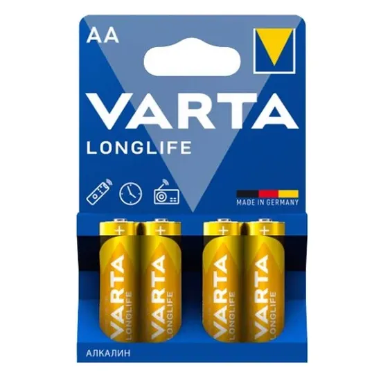 Батарейка Варта Longlife 4шт золотые 80
