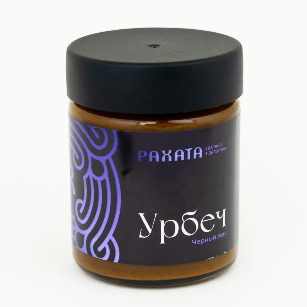 Урбеч Рахата Черный лен с семечкой 250мл