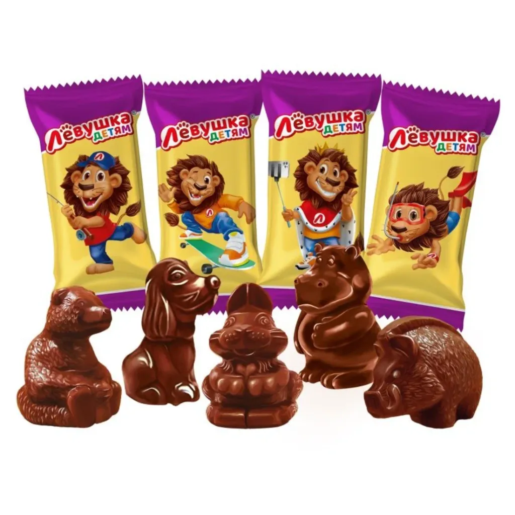 Конфеты Левушка Чудо-звери детям Славянка