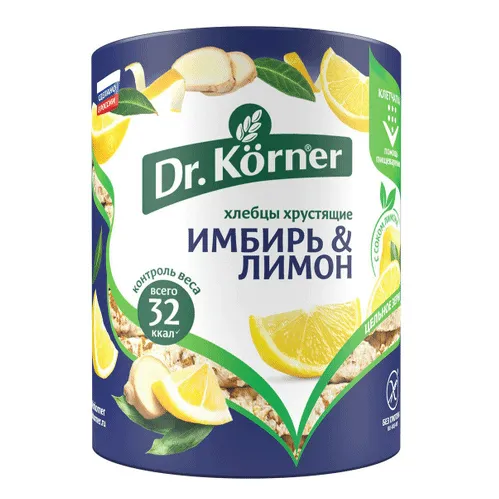 Хлебцы Dr. Korner Кукурузно-рисовые имбирь и лимон 100г