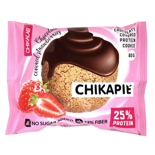 Печенье Чикалаб Chikapie  Клубника в шоколаде 60г