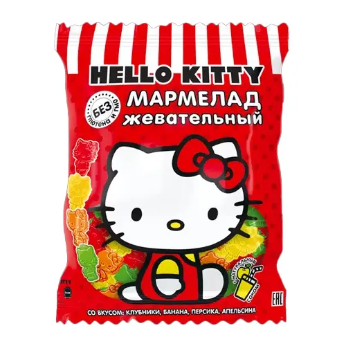 Мармелад жевательный Hello Kitty с натуральным соком 100г