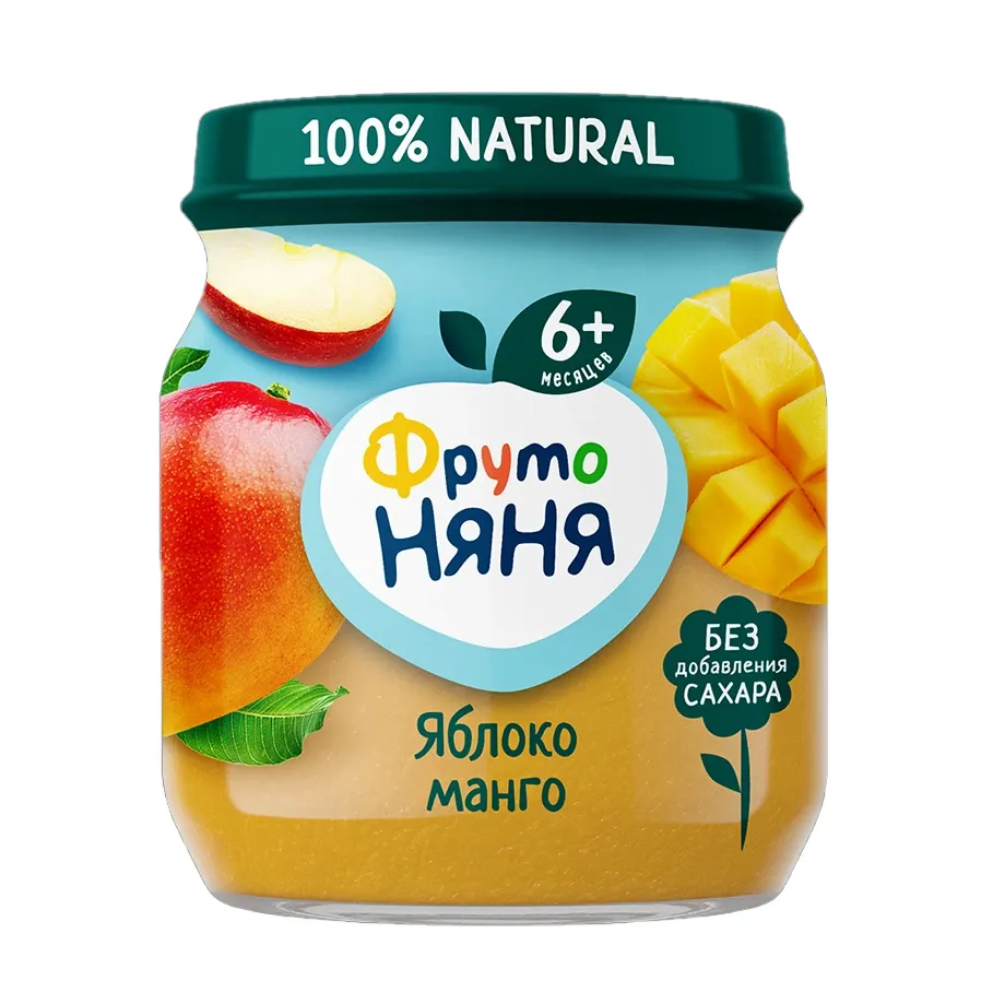 Пюре ФрутоНяня ст/б Яблоко манго 100г