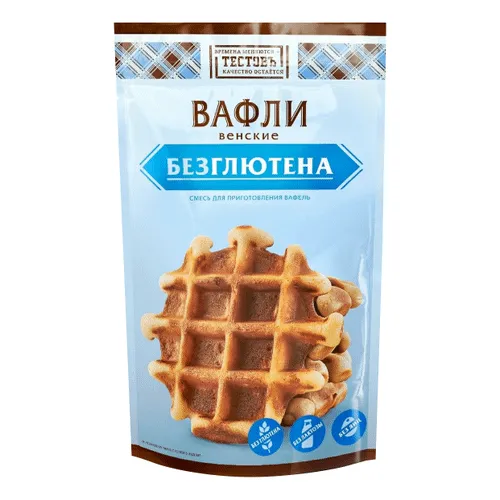 Вафли Тестовъ венские без глютена Смесь для приг 200г