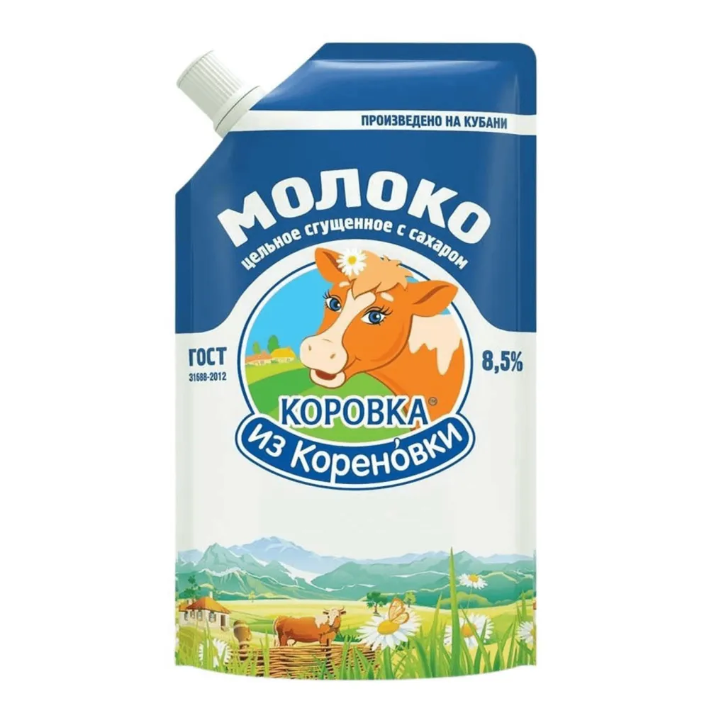 Сгущенное молоко с сахаром Кореновская 8.5% д/п 650г