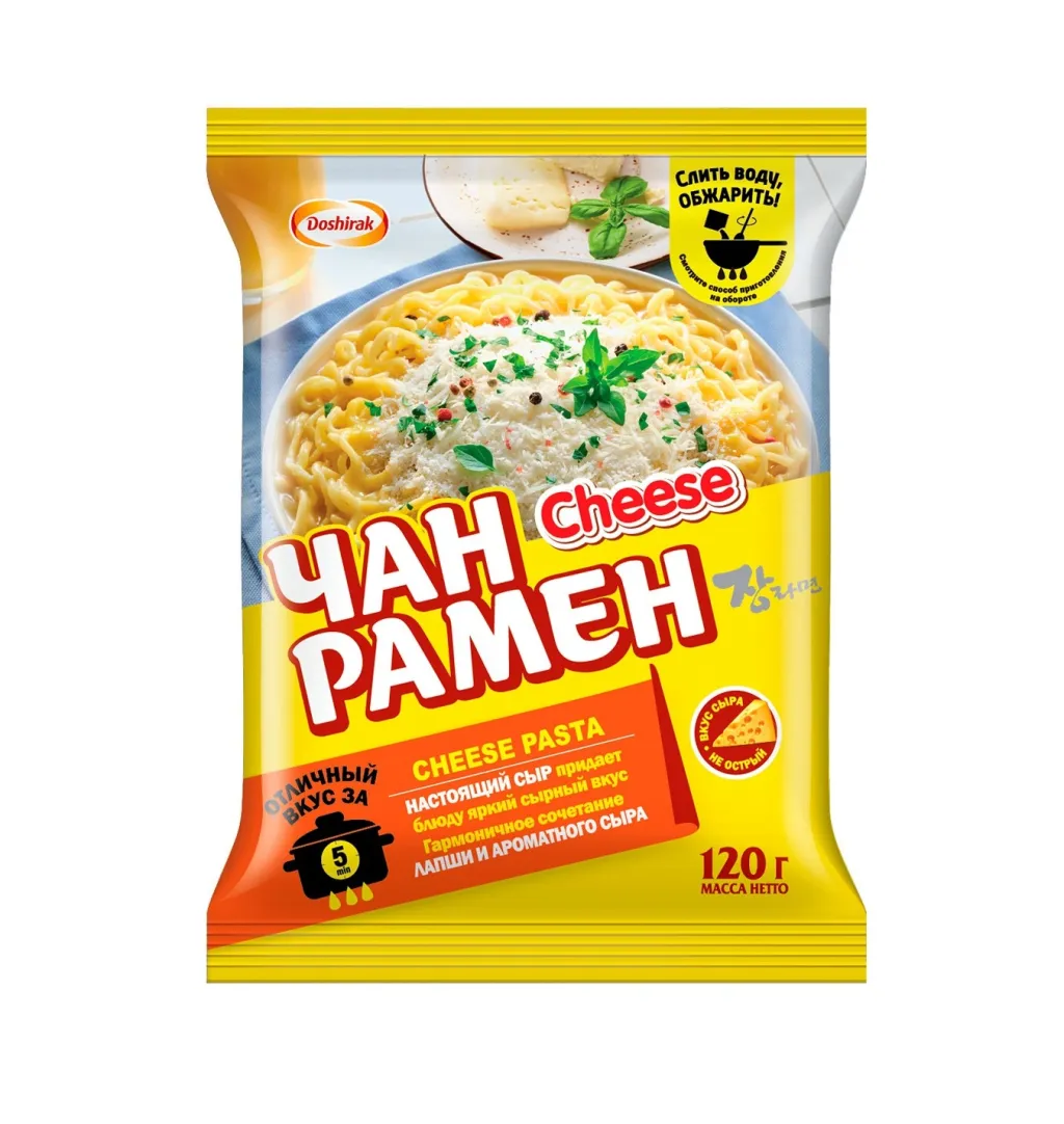 Лапша б/п Доширак Корейская Чан Рамён Чиз паста 120 г