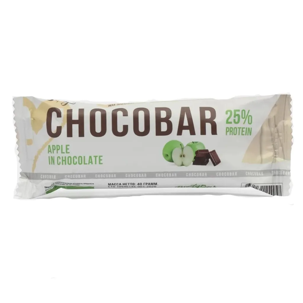 Батончик Chokobar яблоко в шоколаде 40г