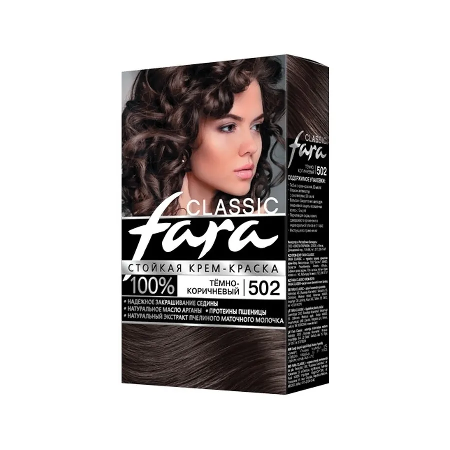 Краска Fara Classic New 502 темно-коричн