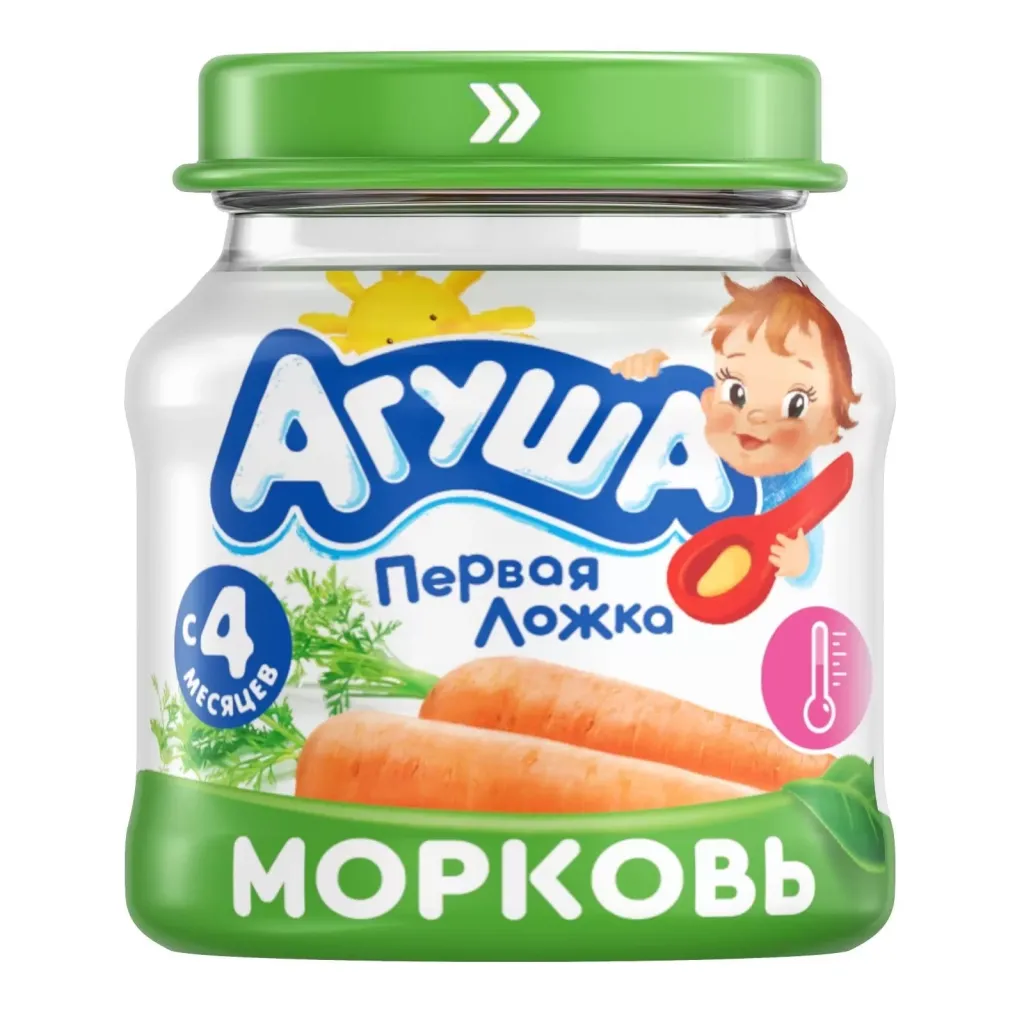 Пюре Агуша овощное ст/б  Морковь 80г