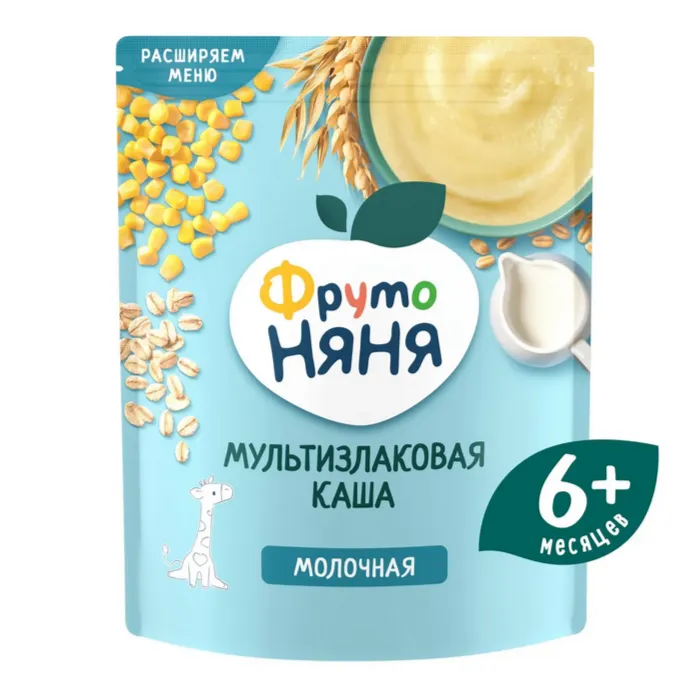 Каша ФрутоНяня мол мультизлаковая с пребиот 200г
