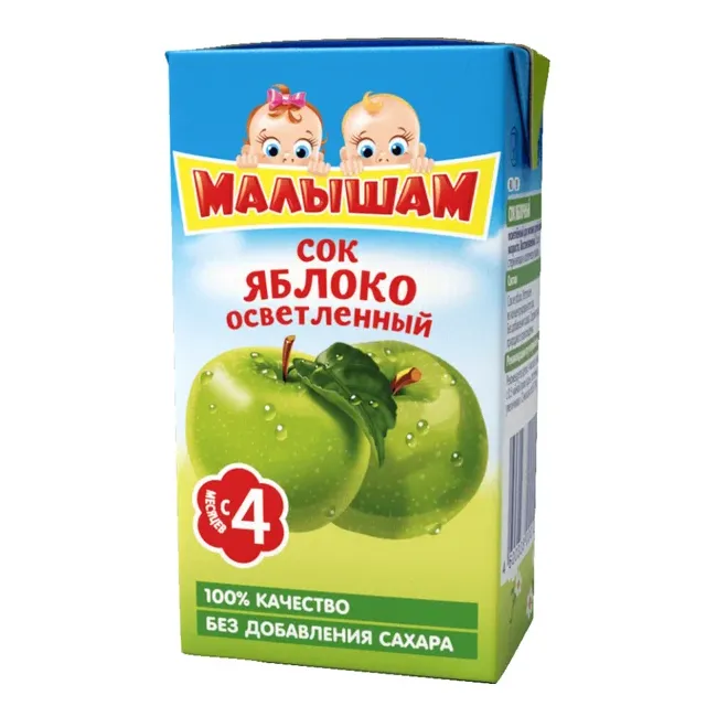 Сок Малышам яблоко освет 200г