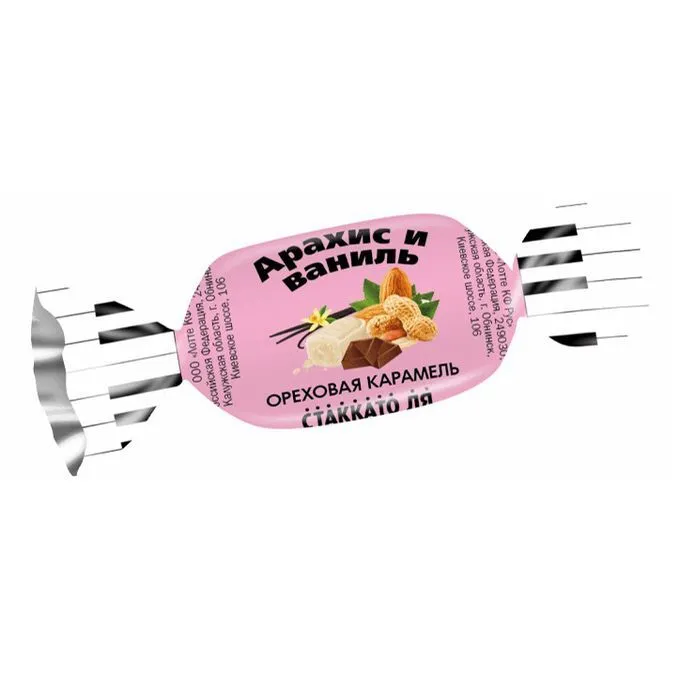 Конфеты карам Lotte Арахис и ваниль