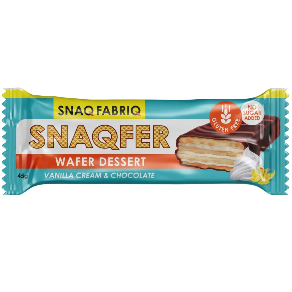 Батончик вафельный Snaq Fabriq Ванильный крем и бельг шоколад 45г