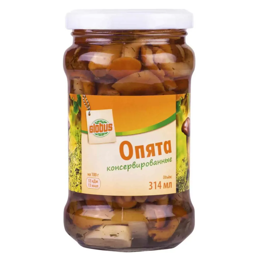 Опята консервированные Globus 580г