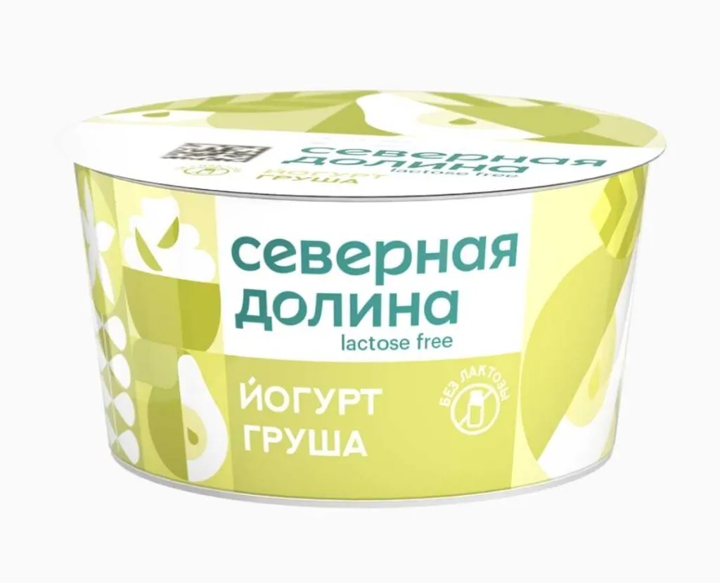 Йогурт Северная долина безлактозны Груша 130г