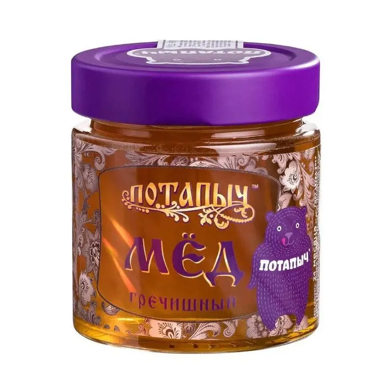 Мед ПотапычЪ Гречишный ст/б 250 г