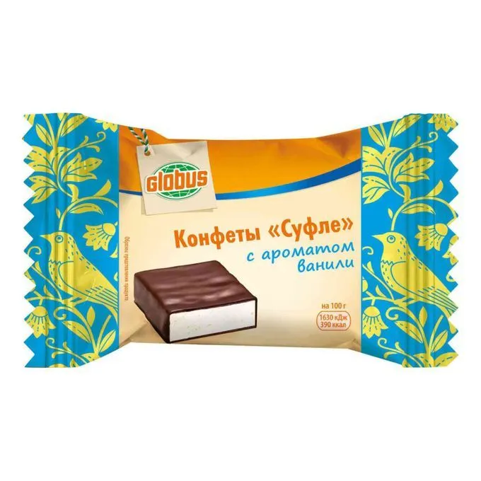 Конфеты Суфле с ароматом Ванили Globus