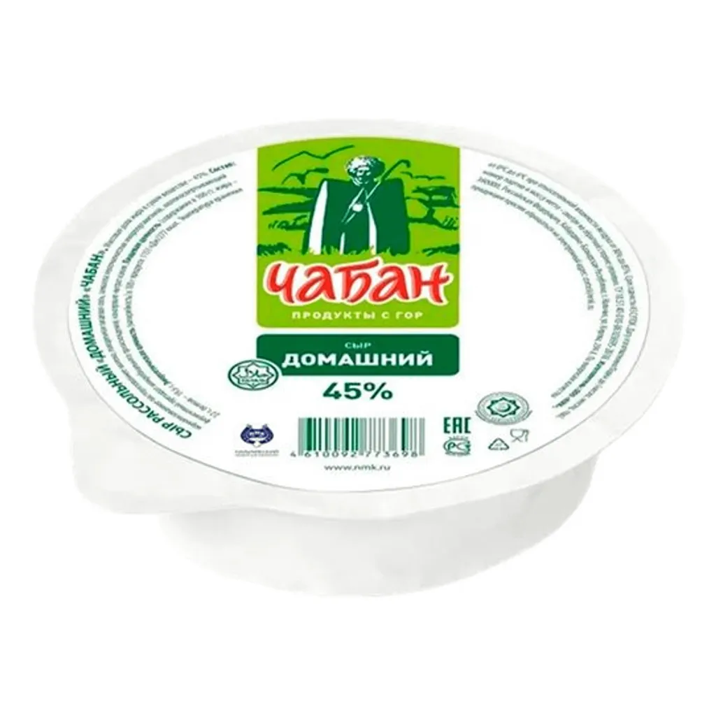 Сыр Домашний 45% Чабан в/у 400г